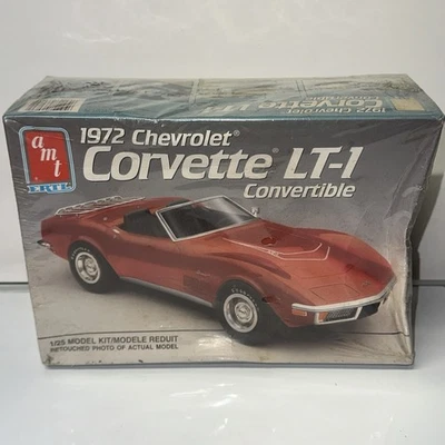 ¡NUEVO! Kit modelo convertible Ertl Amt 1972 Chevrolet Corvette Lt-1 escala-1991 EE. UU. Foto 1 de 4