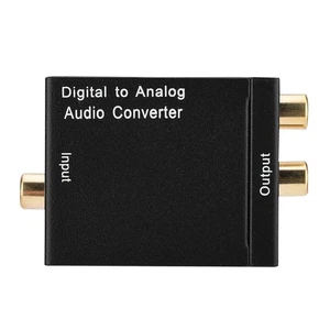 Digital Analog Converter Optical Fiber To Analog Digital Decodin NEW - Afbeelding 1 van 7