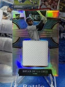 2022 Select Rookie Bryan De La Cruz #RJS-BC Jumbo Swatch Holo/250 MLB Baseball - Picture 1 of 3