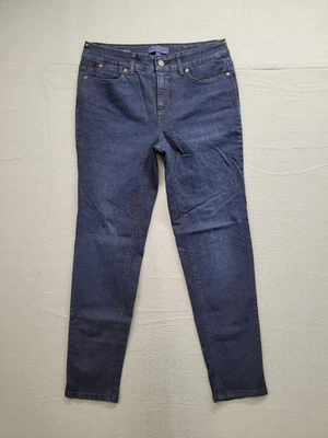 Talbots Women Jeans 4 Blue Simply Flattering 5 Pocket Ankle Regular Fit Denim - Image 1 of 4
