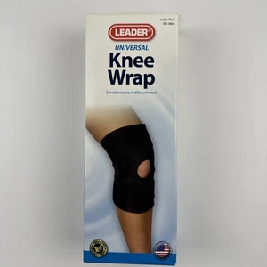Leader Universal Knee Wrap Neoprene Adjustable Wrap-around Latex Free - Picture 1 of 8