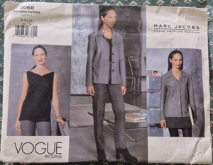 Vogue Sewing Pattern 2068, Marc Jacobs Jacket, Top, Skirt, Pants, Size 8-12, FF - Picture 1 of 3