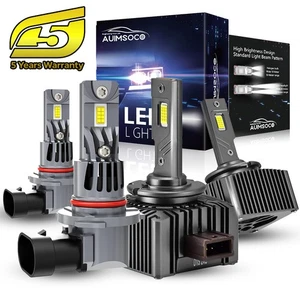 For Cadillac Escalade 2003-2006 9005 + D1S LED Headlight Bulbs Replace HID 4x - Picture 1 of 12