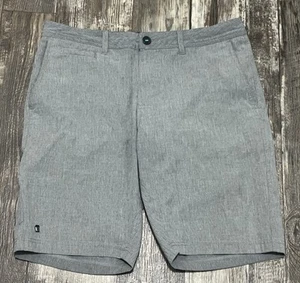 Linksoul Golf Shorts Men’s 33 Gray Chino Outdoors Hiking Club Hybrid Performance - Picture 1 of 10