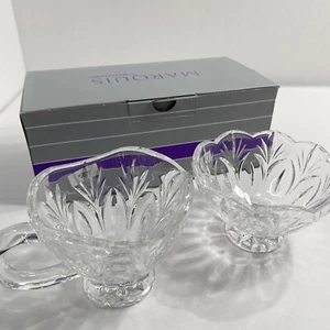 Marquis von Waterford Canterbury Kristall Milchkännchen mit Fuß & Zuckerdose ~ Neu im Karton - Bild 1 von 9