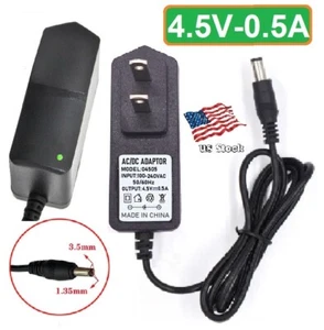 4.5V 0.5A AC/DC Adapter Power Supply for Home Electronics with 3.5x1.35mm Plug - Picture 1 of 9