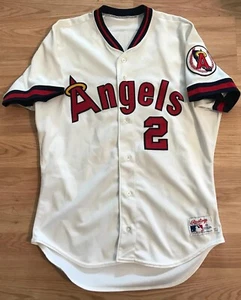 1990 Rawlings California Angels Deron Johnson Game Used Baseball Jersey/Free SH! - Picture 1 of 3