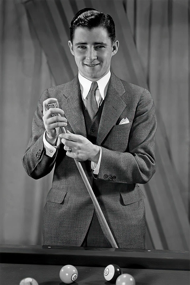 Campeón Mundial de Billar de Bolsillo Willie Mosconi Paul Decoración de Pared - PÓSTER 20x30 Foto 1 de 3