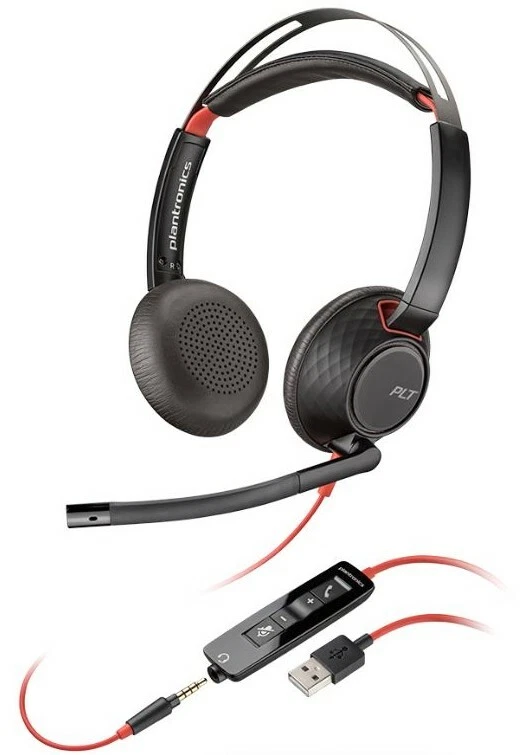 Plantronics Poly 207576-01 Blackwire C5220 USB Headset Stereo USB-A Wired - Image 1 of 1