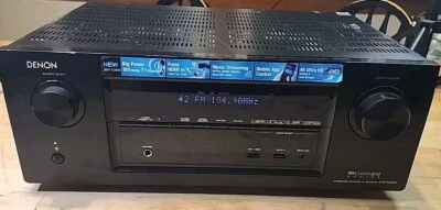 Denon AVR-X2000 Black 7.1-Channel 4K Ultra HD 3D AV Integrated Network Receiver - Image 1 of 4