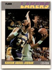 1987-88 Fleer Kareem Abdul-Jabbar Basketball Cards #1