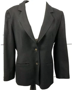 Pendleton 12 Black Vintage Blazer Wool Lined Gold Buttons - Bild 1 von 6