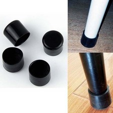 8Pcs Table Desk Feet Protector Black PVC Plastic Chair Leg Pad Tip Covers