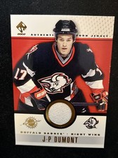 02-03 Pacific Trading Hockey Authentic Game Worn Jersey 10 J.P. Dumont