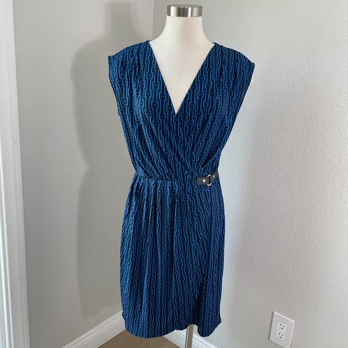 Abito donna MICHAEL MICHAEL KORS medio finto avvolgente elasticizzato fibbia laterale