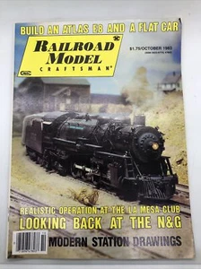 RAILROAD MODEL CRAFTSMAN MAGAZINE (October 1983) Atlas E8, Flat Car, Fort Collin - Picture 1 of 4