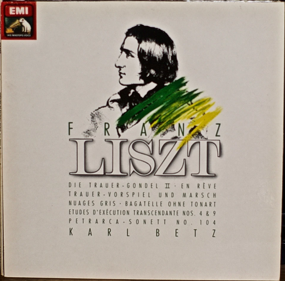 LISZT: Piano Works (Klavierwerke)-M1986LP GERMAN IMPORT Karl Betz, Piano - Image 1 of 1