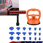 18x Tabs & T-Bar Hammer Puller Lifter Paintless Dent Pit Repair Tool Accessories