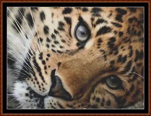 Müde Kreuzstichmuster (Punto Cruz) (Leopard) - Bild 1 von 6