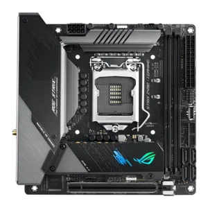 ASUS ROG STRIX Z490-I Gaming Motherboard Intel Z490 Mini-ITX LGA 1200 2×M.2 Core - Picture 1 of 4