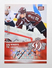 2015-16 KHL Dinamo Riga Autograph #DRG-AUT-RL Roberts Locans 092/100