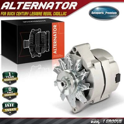 Alternator for Buick Century LeSabre Regal Cadillac DeVille Seville Pontiac Olds - Image 1 of 4