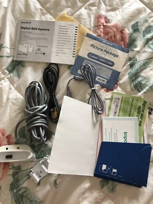 Original Sony Picture Package 1.0 Software Cyber Shot Life Cables Manuals - Image 1 of 4