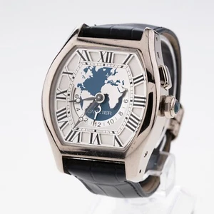 Cartier Tortue Multi Time Zone W1580050 K18WG watch men TO159202 - Picture 1 of 14