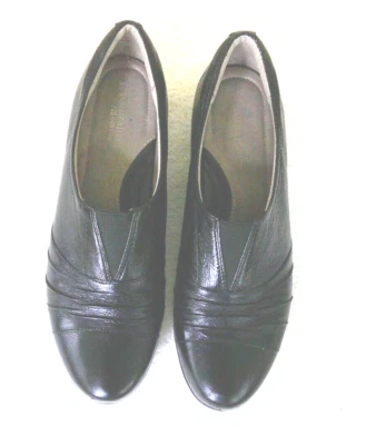 Naturalizer Women's Hattie 10M Slip-on Black Leather Shoe 1.5in Heel Oxford - Image 1 of 4