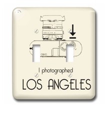 3dRose I Photographed Los Angeles Double Toggle Switch