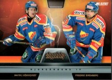Patric Hornqvist Fredrik Bremberg 2007-08 Swedish SHL Elitset Double Impact