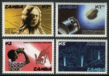 ZAMBIA 1986 Cometa di Halley 4v MNH**