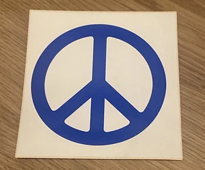 VINTAGE 1980'S / UNUSED Peace Sign STICKER hippie hippy - Picture 1 of 1