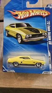 2010 HOT WHEELS '73 FORD FALCON XB YELLOW ALL STARS 7/10 - Picture 1 of 4