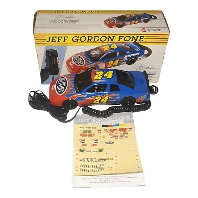 Винтажный проводной телефон Jeff Gordon No24 Dupont Chevrolet NASCAR новый в коробке работает - Изображение 1 из 4