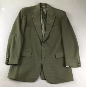 VTG Polo Ralph Lauren Blazer Mens 42 Long Green 100% Camel Hair Button Lined USA - Picture 1 of 13