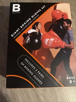Black Series Inflatable Boxing Gloves - Lots Of Fun! - Image 1 of 3