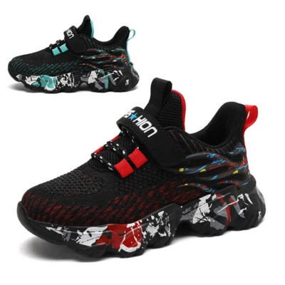 Niñas Niño Zapatos Sin cordones Informales Zapatos para Correr Moda Tenis Niño Pequeño/Niño Grande Foto 1 de 4