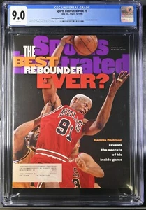 Dennis Rodman 1996 Sports Illustrated Magazine CGC 9.0 NBA Chicago Bulls - Picture 1 of 2