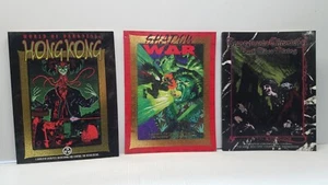 3 Vampire The Masquerade SHADOW WAR HONG KONG TRANSYLVANIA CHRONICLES WHITE WOLF - Picture 1 of 8