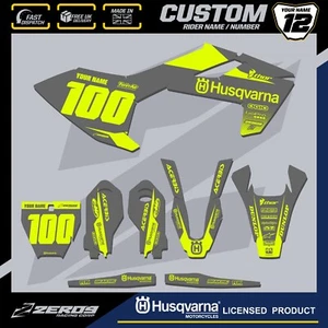 HUSQVARNA 85 MOTOCROSS GRAPHICS PERSONALIZADO MX KIT TC 85 BLOQUE GRIS/YEL - Imagen 1 de 7