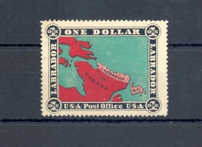 USA 1908 POST OFFICE LABRADOR (*) POSTER STAMP --F/VF  - Image 1 of 2