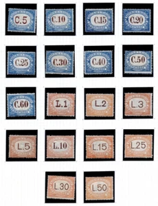 SAN MARINO 1925-1939 SC. #J19-J36 MINT LIGHTLY HINGED - Picture 1 of 1