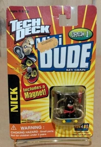 Vintage Tech Deck Mini Dude Key Chain "NICK" Fun 4 All - Picture 1 of 4