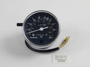 Nuevo de Lote Antiguo 1985-88 Husqvarna Enduro WR WXE WRX VELOCÍMETRO MPH/KMH ORIGINAL JAPÓN - Imagen 1 de 8