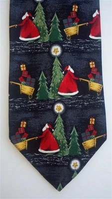 Windsor Men's Silk Novelty Neck Tie Santa Claus Classic 3 3/4" x 56" - Image 1 of 3