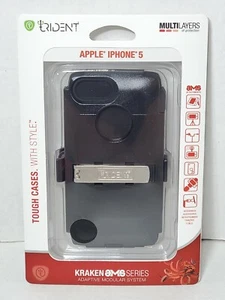 Trident Apple Iphone 5 Tough Case + Belt Clip Black Kraken Series - Picture 1 of 3