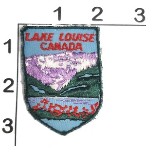 Parche Lake Louise Canadá Vintage Bordado Coser en Escudo Recuerdo - Imagen 1 de 1