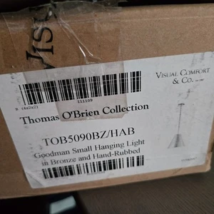 Visual Comfort Goodman Small Hanging Light Bronze Antique Brass TOB5090 No Shade - Picture 1 of 7