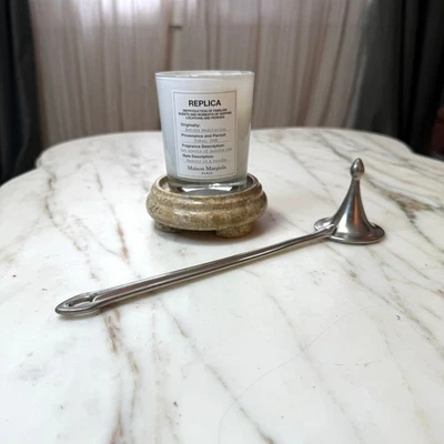 Apagador de velas de peltre vintage - Hecho en Holanda - Mediados de siglo moderno Foto 1 de 4